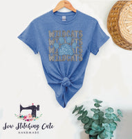 Wildcats Glitter Paw Tee - Sew Stitching Cute Handmade 