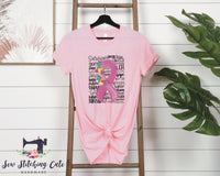 Breast cancer RIBBON / floral / survivor / Hope/ fighter / October / pink / f cancer shirt / tshirts for women/ Bella Canvas - Sew Stitching Cute Handmade 